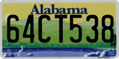 AL license plate 64CT538