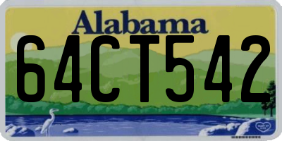 AL license plate 64CT542