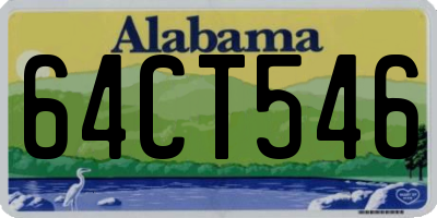 AL license plate 64CT546