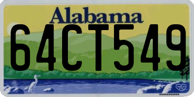AL license plate 64CT549