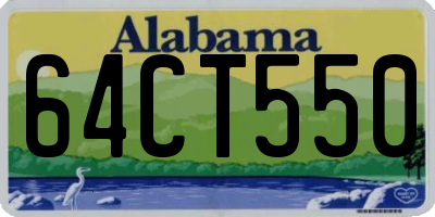 AL license plate 64CT550