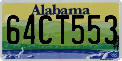 AL license plate 64CT553