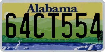 AL license plate 64CT554