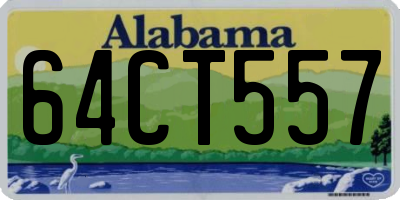 AL license plate 64CT557