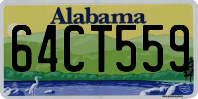 AL license plate 64CT559