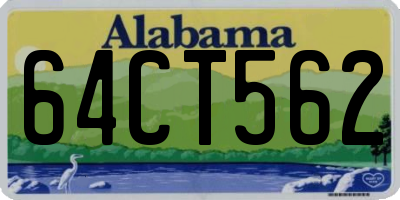 AL license plate 64CT562