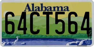 AL license plate 64CT564