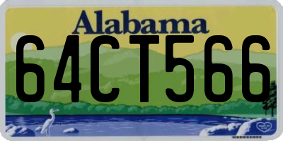 AL license plate 64CT566