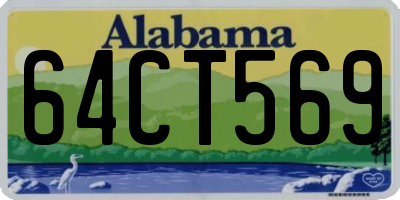AL license plate 64CT569