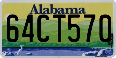 AL license plate 64CT570