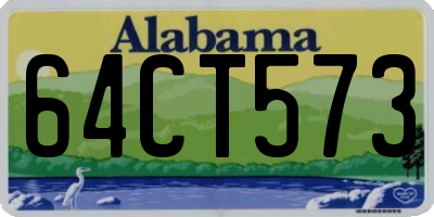AL license plate 64CT573