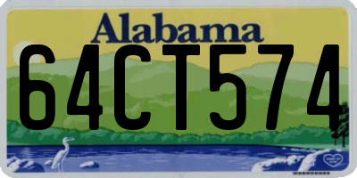 AL license plate 64CT574
