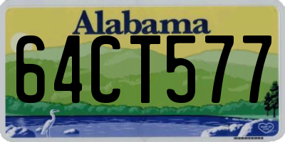 AL license plate 64CT577