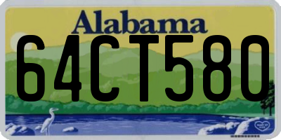AL license plate 64CT580
