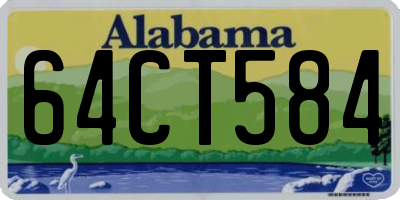 AL license plate 64CT584