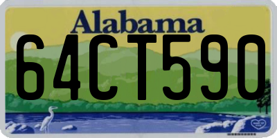 AL license plate 64CT590