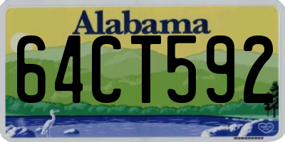 AL license plate 64CT592
