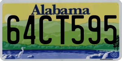 AL license plate 64CT595