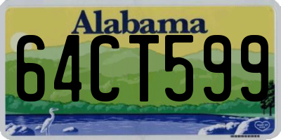 AL license plate 64CT599