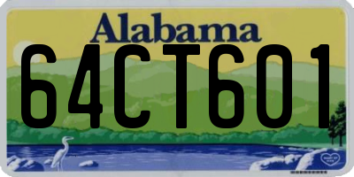 AL license plate 64CT601