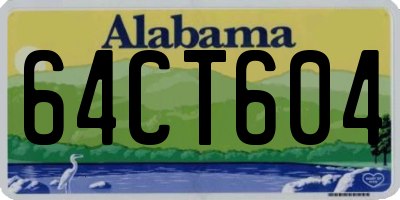 AL license plate 64CT604