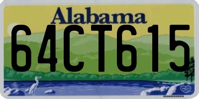 AL license plate 64CT615