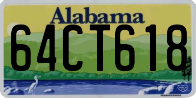 AL license plate 64CT618