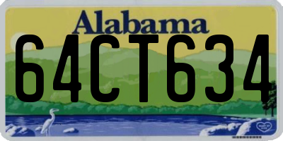 AL license plate 64CT634