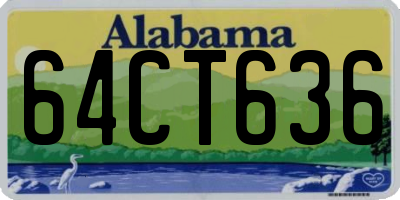 AL license plate 64CT636