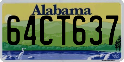 AL license plate 64CT637