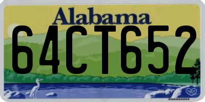AL license plate 64CT652