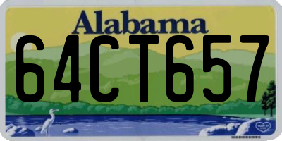 AL license plate 64CT657