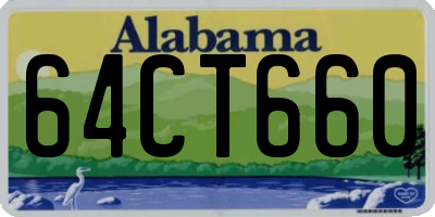 AL license plate 64CT660