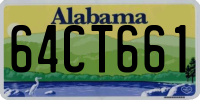 AL license plate 64CT661