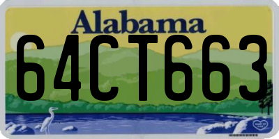 AL license plate 64CT663