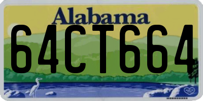 AL license plate 64CT664