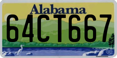 AL license plate 64CT667