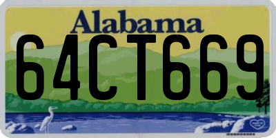 AL license plate 64CT669