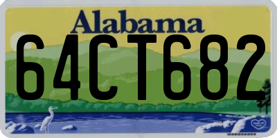AL license plate 64CT682
