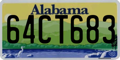 AL license plate 64CT683