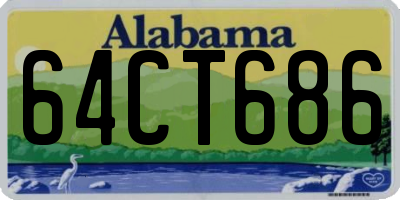 AL license plate 64CT686