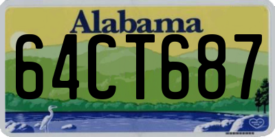 AL license plate 64CT687