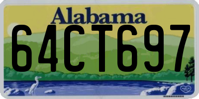 AL license plate 64CT697