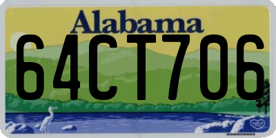 AL license plate 64CT706