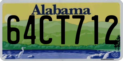 AL license plate 64CT712
