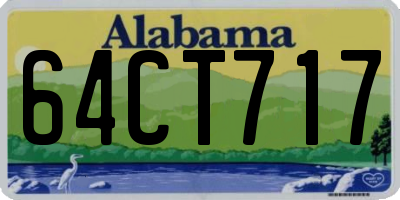 AL license plate 64CT717