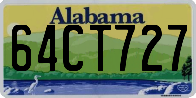 AL license plate 64CT727