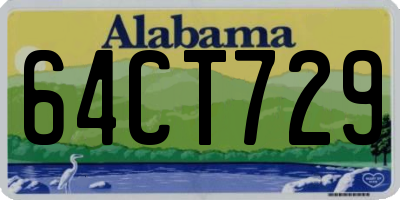 AL license plate 64CT729