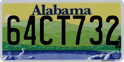 AL license plate 64CT732