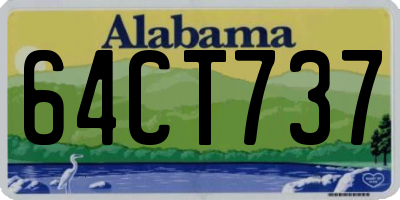 AL license plate 64CT737